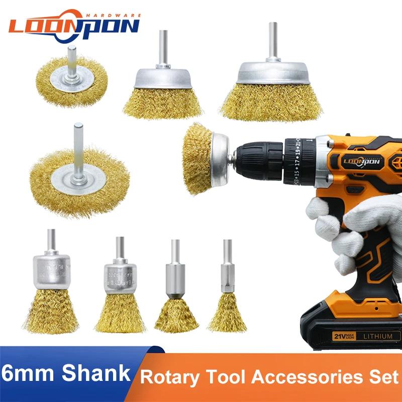 Loonpon 帱 ȸ  ũ ̾ 귯,   귯 Ʈ, ݼ    귯, 6mm 1/4 ġ
